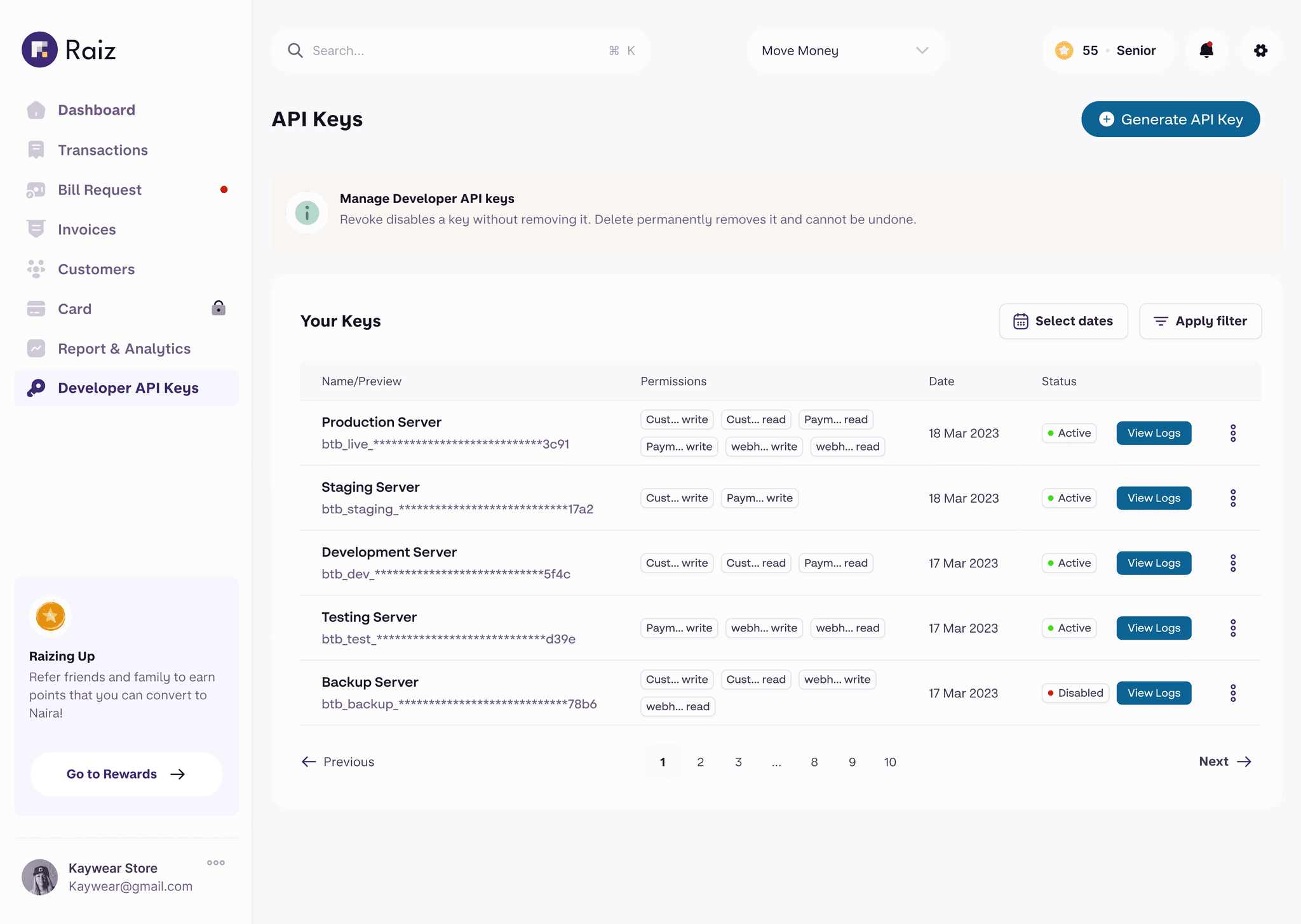 Raiz Checkout Mockup